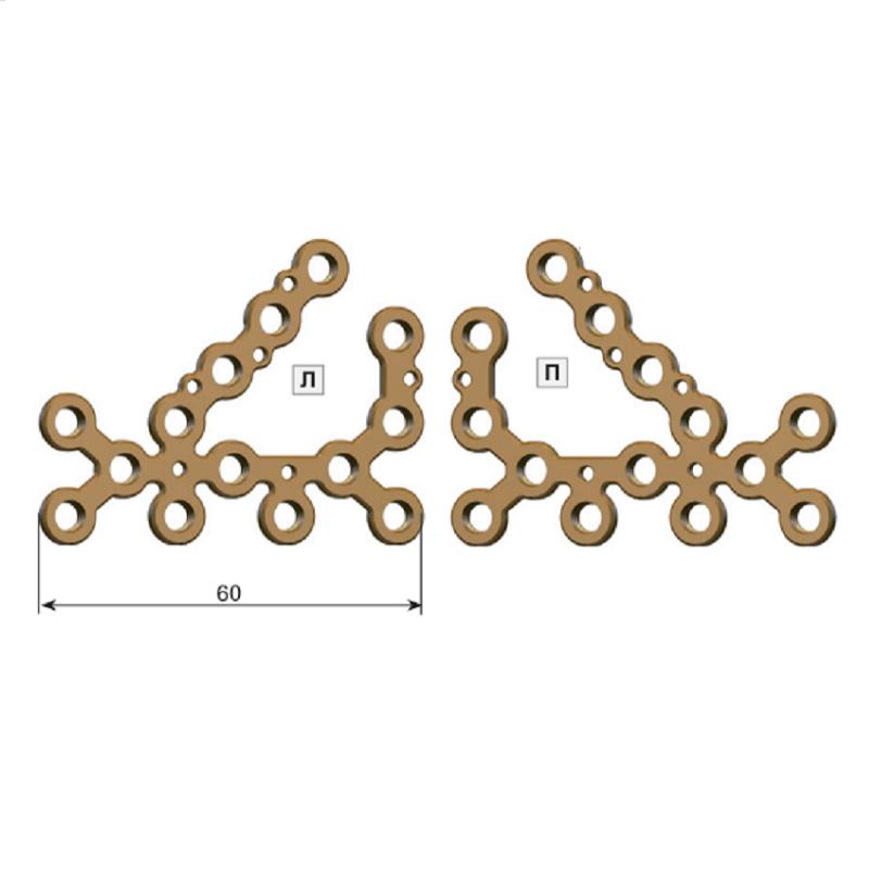 Пластина для п'яти пласка 5.0ChLP